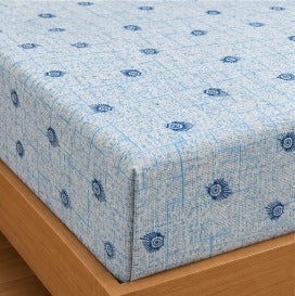 Athast Single Bedsheet with Pillow Covers, Light Blue colour