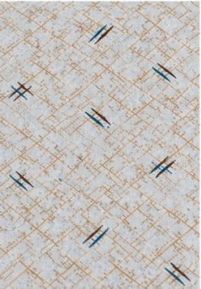 Athast Beige & Ivory Printed Double Bedsheet with Pillow Covers